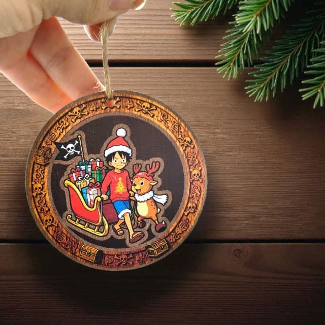Adornos navideños Luffy - Imagen 1