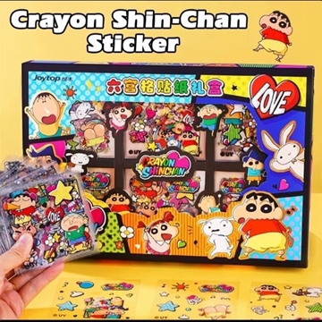 Caja con pegatinas Crayón Shin Chan - Imagen 1