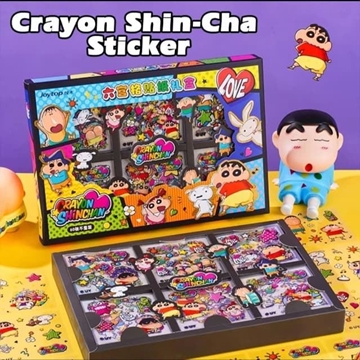 Caja con pegatinas Crayón Shin Chan - Imagen 2