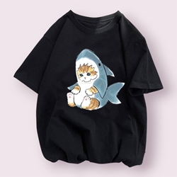 Camiseta gato tiburon - Imagen 1