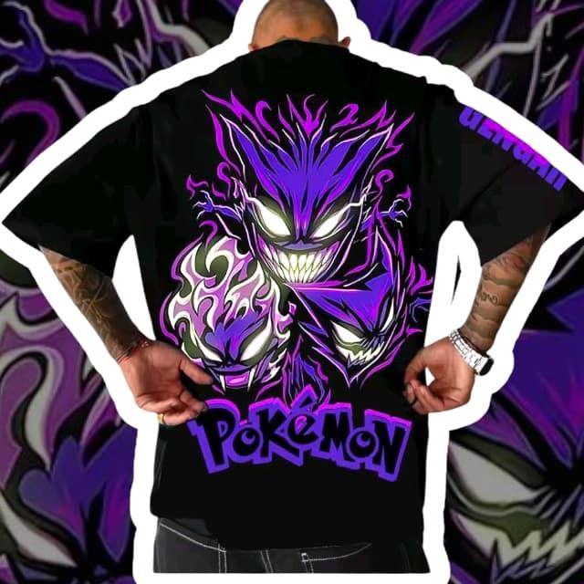 Camiseta Gengar Pokémon - Imagen 1