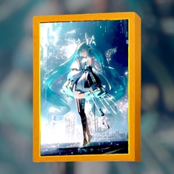 Cuadro con luz Miku Hatsune - Imagen 1