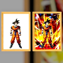 Cuadro iluminado de Goku - Imagen 1