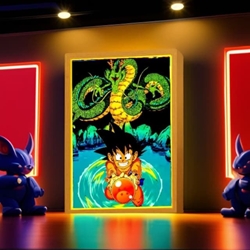 Cuadro luminoso Goku - Imagen 1