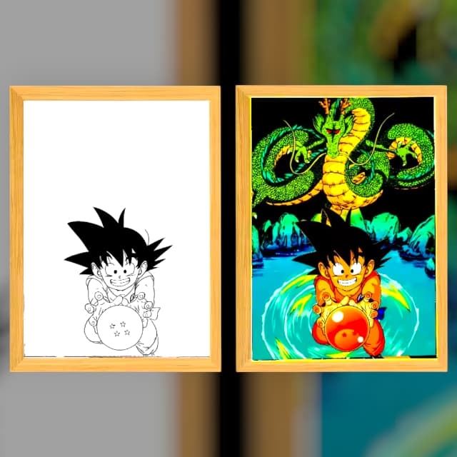 Cuadro luminoso Goku - Imagen 2