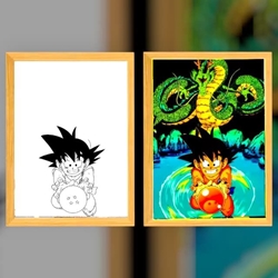 Cuadro luminoso Goku - Imagen 2