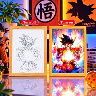 Cuadro luminoso LED Dragon ball Goku - Imagen 1