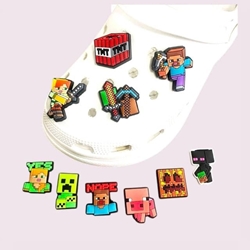 Juego de clips para zapatos Minecraft - Imagen 1