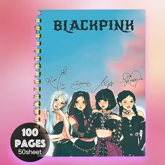 Libreta Black pink - Imagen 1