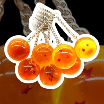 Llaveros bolas con estrellas - Imagen 2