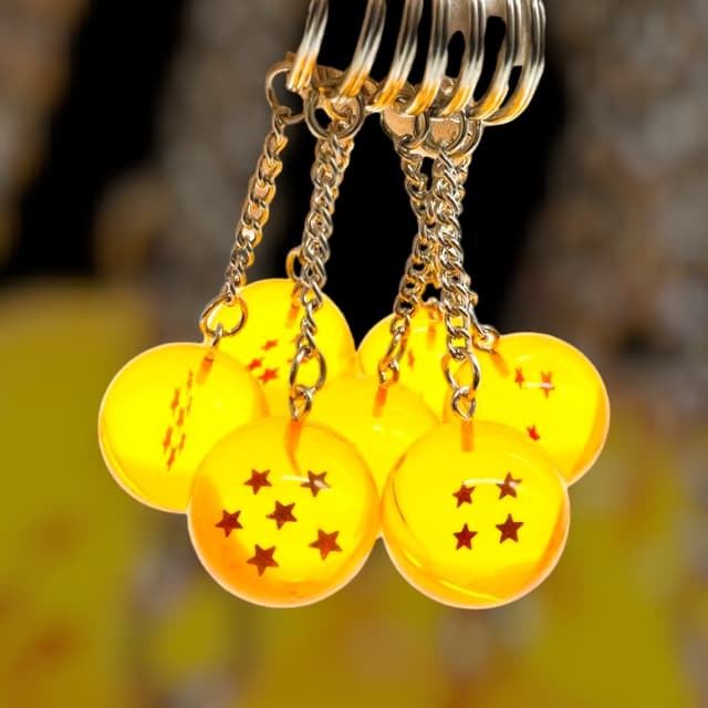 Llaveros bolas con estrellas - Imagen 3