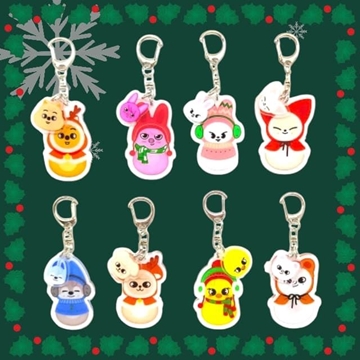 Llaveros Stray Kids de navideño - Imagen 1