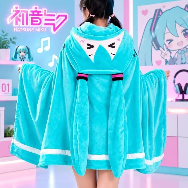 Manta con capucha Miku Hatsune - Imagen 2