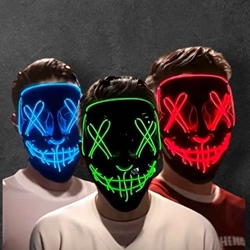 Máscara con luz para Halloween - Imagen 1