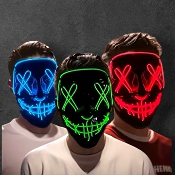 Máscara con luz para Halloween - Imagen 1