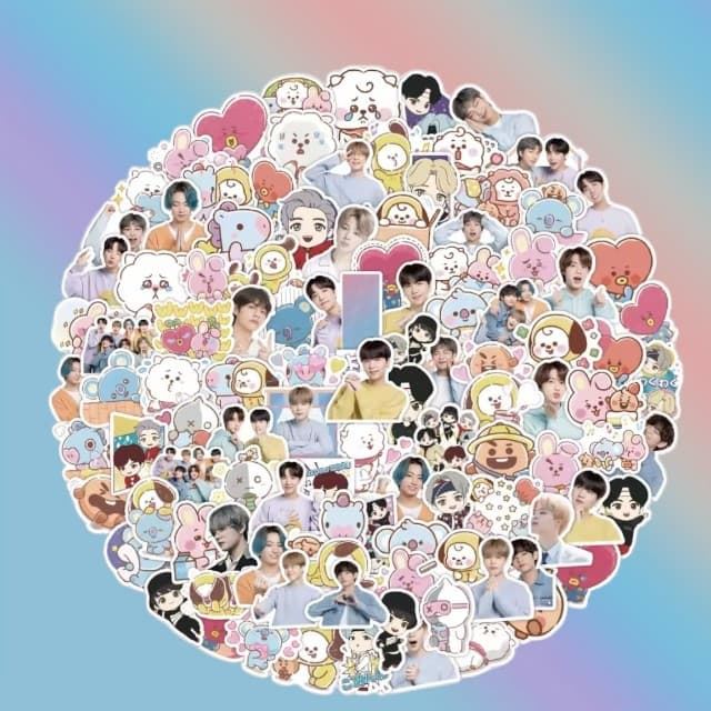 Pegatinas BTS - Imagen 1
