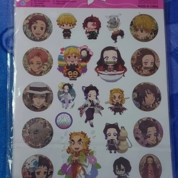 Pegatinas de Tatuajes Temporales,  tamaño grande , Anime japonés Tanjirou, Nezuko, Shinobu, Zenitsu, - Imagen 2