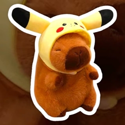 Peluche capibara Pikachu - Imagen 1