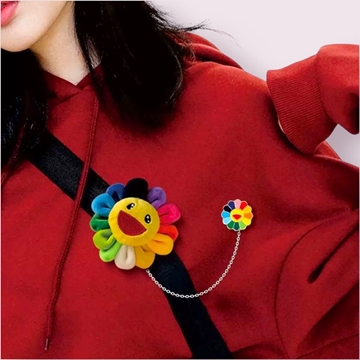 Peluche+chapa flor - Imagen 1