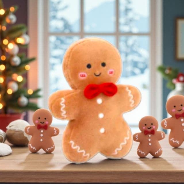 Peluche muñeco de jenjibre - Imagen 1