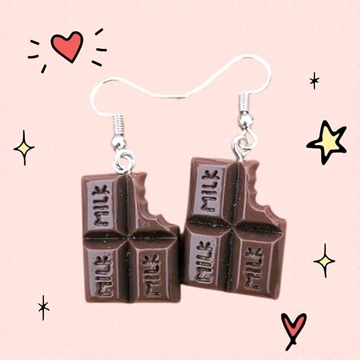 Pendientes chocolate - Imagen 1