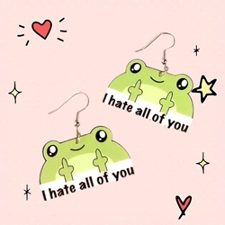 Pendientes kawaii Rana - Imagen 1