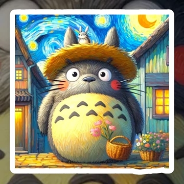 Pintura de diamantes Totoro - Imagen 1