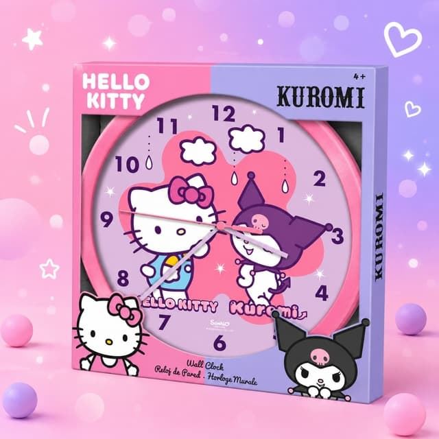 Reloj de pared Kyromi y Hello Kitty - Imagen 1