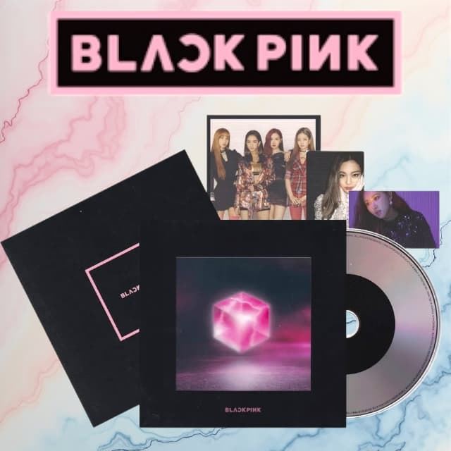 Set de Blackpink con CD disco - Imagen 1