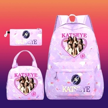 Set de Katseye mochila, estuche y bolsa - Imagen 1