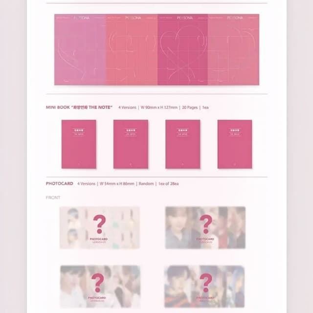 Set Map of the soul; persona - Imagen 3